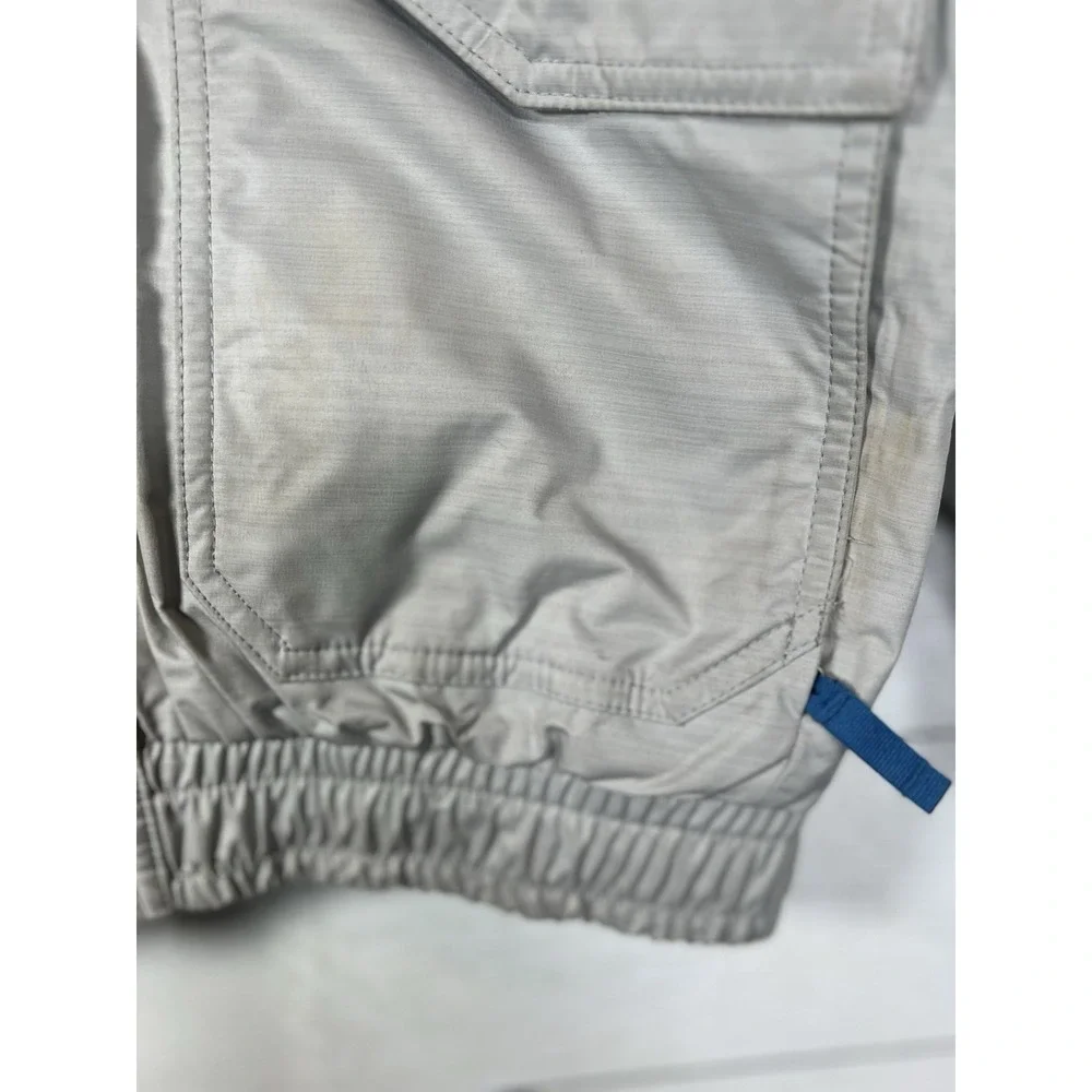 North Face Boys Large 14/16 Ski Snowboarding Jacket Silver Zipper Hoodie Winter